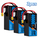 DXF SEMI-SOLID 14S 51.8V 40000mAh 10C Soft Case LiPo Battery with 8AWG Wire for Toy Cars, Boats, UAVs & Drones (1-6 Pack)