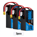 DXF SEMI-SOLID 12S 44.4V 70000mAh 5C Soft Case LiPo Battery with 8AWG Wire for UAVs & Drones (1-6 Pack)