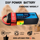 (IT)DXF 6S Lipo Battery 22.2V 100C10000mAh Soft Case Battery with XT90 Connector for Car Truck Tank RC Buggy Truggy Racing Hobby