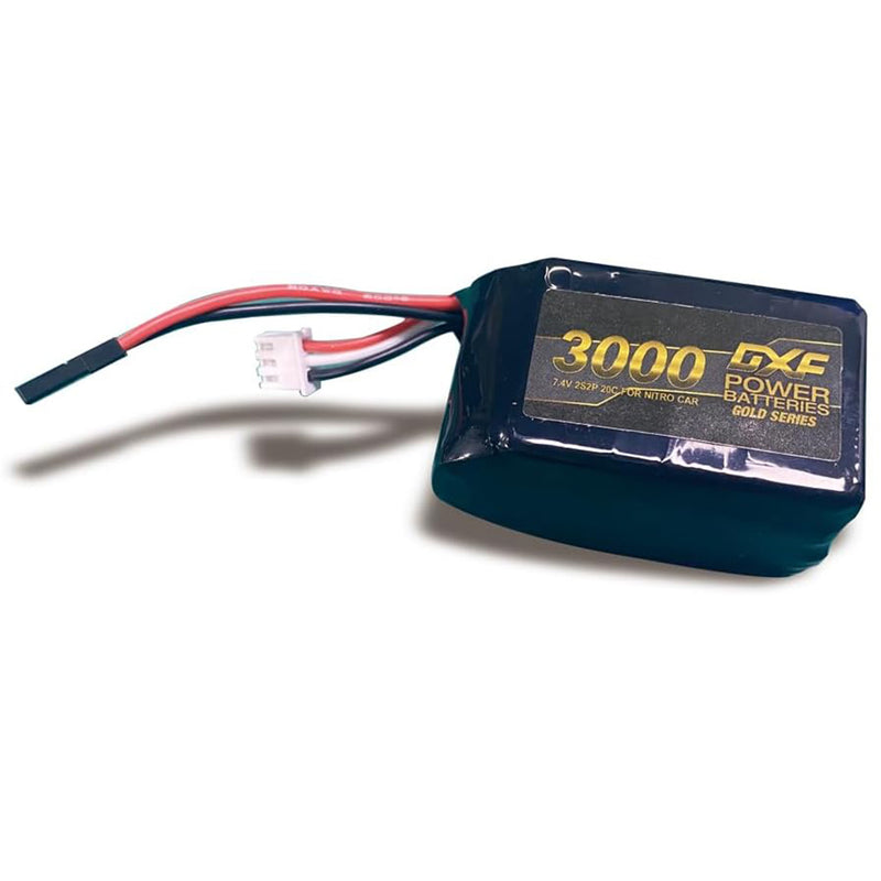 (FR)DXF 2S 3000mAh 7.4V 20C Batteria Lipo ad Alta Capacità Hardcase con nitrio lipo underSpina per 1:8 Scala RC Auto, Multi-Rotore RC Aeroplano, RC Elicottero, RC Barca