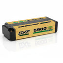 DXF LiPo Battery 2S 7.4V 5500mAh 150C Graphene Gold NGP Plus Version with 5mm Bullet / EC5 / T / TRX / XT60 / XT90 / XT150 / Q8s Plug for RC 1/10 Touring Car Racing