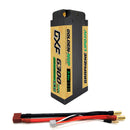 DXF LiPo Battery 2S2P HV 7.6V 6300mAh 130C Graphene NGP Plus Gold Version with 5mm Bullet / EC5 / T / TRX / XT60 / XT90 / XT150 / Q8s Plug for RC 1/10 1/8 Scale Car Racing