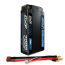 DXF LiPo Battery 2S2P HV 7.6V 7000mAh 140C Graphene Gray with 5mm Bullet / EC5 / T / TRX / XT60 / XT90 / XT150 / Q8s Plug for RC 1/10 1/8 Scale Car Racing