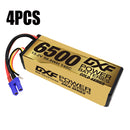 (CA)DXF Lipo Battery 4S 15.2V 6500MAH 140C GoldSeries Graphene lipo Hardcase with EC5 Plug for Rc 1/8 1/10 Buggy Truck Car Off-Road Drone