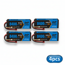 DXF 3S 11.1V 8400mAh 120C Graphene LiPo Hardcase Battery with 10AWG Deans T-Plug for RC Car Truck (1-6 Pack)