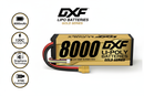DXF 3S Lipo Battery 11.4V 8000mAh 130C GOLDEN Version Graphene Hardcase with XT90 Plug for RC 1/8 1/10 Buggy Truck Car Off-Road (1-6 Pack)