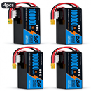 (CN)DXF 14S 리포 배터리 53.9V 15C 100000mAh 소프트 케이스 배터리 드론 UAV FPV 자동차 트럭 탱크 RC 반고체 배터리 레이싱 취미