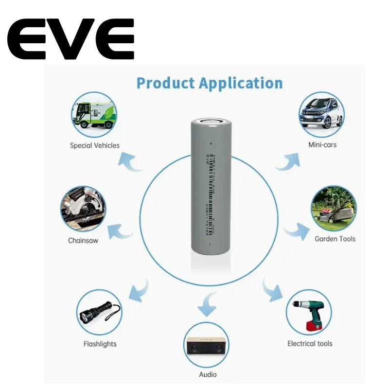 EVE 21700 Battery 5000mah 3.65V 21700 Battery Pack Electric Bicycles Scoote Motorcycles 21700 Lithium Batteries