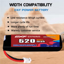 DXF 520mAh 2S 80C 7.6V Lipo Battery Pack for FPV LiPo Battery