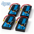 DXF 6S 22.2V 50000mAh 5C Soft Case LiPo Battery with 8AWG Wire for Toy Cars, Boats, UAVs & Drones (1-6 Pack)