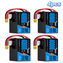 DXF SEMI-SOLID 14S 51.8V 40000mAh 10C Soft Case LiPo Battery with 8AWG Wire for Toy Cars, Boats, UAVs & Drones (1-6 Pack)