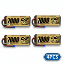 DXF GOLD VERSION 4S 14.8V 7000mAh 100C Graphene Hardcase LiPo Battery with 10AWG EC5 Plug for RC Car Truck (1-6 Pack)