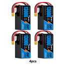 DXF 6S 22.2V 13000mAh 10C Soft Case LiPo Battery with 8AWG Wire for UAVs & Drones (1-6 Pack)
