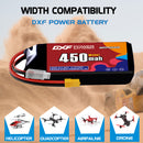 DXF LiPo Battery 3S 11.1V 450mAh 80C with PH2.0 / JST / XT30 / SM / XT60 / EC5 / XT90 for FPV Drone Whoop Micro Racing