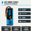 DXF LiPo Battery 3S 11.1V 6200mAh 80C Graphene Softcase with EC5 / T / TRX / XT60 / XT90 / XT150 / Q8s Plug for RC 1/8 1/10 Buggy Truck Car Off-Road Drone
