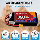 DXF 650mAh 3S 70C 11.1V Lipo Battery Pack for FPV LiPo Battery