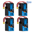 DXF SEMI-SOLID 18S 66.6V 72000mAh 5C Soft Case LiPo Battery with 8AWG Wire for Toy Cars, Boats, UAVs & Drones (1-6 Pack)