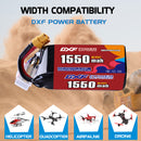 DXF 1550mAh 6S 60C 22.8V Lipo Battery Pack for FPV LiPo Battery