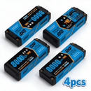 DXF 2S 7.4V 8000mAh 140C Blue Label Graphene LiPo Hardcase Battery with 12AWG 5mm Bullet to Deans Plug for 1/8 1/10 RC Car Truck Boat Drone (1-6 Pack Available)
