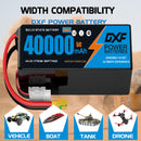 (CN)DXF 12S Lipo Battery 44.4V 5C 40000mAh Soft Case Battery  for Drone UAV FPV Car Truck Tank RC Buggy Truggy Racing Hobby Semi solidstate battery