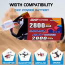 DXF 2800mAh 4S 110C 14.8V Lipo Battery Pack for FPV LiPo Battery