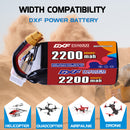 DXF 2200mAh 6S 120C 22.2V Lipo Battery Pack for FPV LiPo Battery