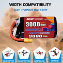 DXF 3000mAh 5S 120C 18.5V Lipo Battery Pack for FPV LiPo Battery