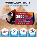 DXF 3000mAh 4S 100C 14.8V Lipo Battery Pack for FPV LiPo Battery