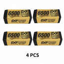 DXF Lipo Battery 4S 15.2V 6500MAH 140C GoldSeries  LCG 5MM Graphene lipo Hardcase with EC5 and XT90 Plug for Rc 1/8 1/10 Buggy Truck Car Off-Road Drone