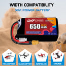 DXF 650mAh 2S 150C 7.6V Lipo Battery Pack for FPV LiPo Battery