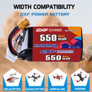 DXF 550mAh 6S 80C 22.2V Lipo Battery Pack for FPV LiPo Battery