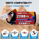 DXF 2200mAh 4S 120C 14.8V Lipo Battery Pack for FPV LiPo Battery