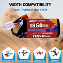 DXF 1850mAh 4S 100C 14.8V Lipo Battery Pack for FPV LiPo Battery