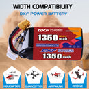 DXF 1350mAh 6S 100C 22.2V Lipo Battery Pack for FPV LiPo Battery