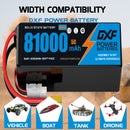 (CN)DXF 14S Lipo Battery 51.8V 5C 81000mAh Soft Case Battery  for Drone UAV FPV Car Truck Tank RC Buggy Truggy Racing Hobby