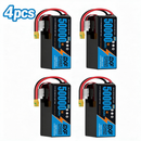 DXF SEMI-SOLID 12S 44.4V 50000mAh 5C Soft Case LiPo Battery with 8AWG Wire for Toy Cars, Boats, UAVs & Drones (1-6 Pack)