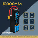 DXF LiPo Battery 4S 14.8V 10000mAh 100C Graphene Softcase with EC5 / T / TRX / XT60 / XT90 / XT150 / Q8s Plug for RC 1/8 1/10 Buggy Truck Car Off-Road Drone