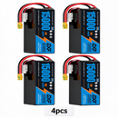 DXF 6S 22.2V 15000mAh 10C Soft Case LiPo Battery with 8AWG Wire for UAVs & Drones (1-6 Pack)