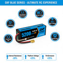 DXF LiPo Battery 4S 14.8V 5200mAh 80C Graphene Softcase with EC5 / T / TRX / XT60 / XT90 / XT150 / Q8s Plug for RC 1/8 1/10 Buggy Truck Car Off-Road Drone
