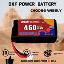DXF 450mAh 1S 80C 3.7V Lipo Battery Pack for FPV LiPo Battery