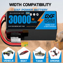 (CN)DXF 12S Lipo Battery 44.4V 10C 30000mAh Soft Case Battery  for Drone UAV FPV Car Truck Tank RC Semi solidstate Battery Racing Hobby