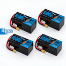 DXF SEMI-SOLID 14S 51.8V 60000mAh 5C Soft Case LiPo Battery with 8AWG Wire for Toy Cars, Boats, UAVs & Drones (1-6 Pack)
