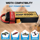 DXF Lipo Battery 3S 11.1V 6500mAh 100C Graphene Softcase with EC5 / T / TRX / XT60 / XT90 / XT150 / Q8s Plug for RC 1/8 1/10 Buggy Truck Car Off-Road Drone