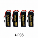 DXF 2S 7.4V 2600mAh 20C LiPo Receiver Battery Hardcase with Futaba Plug for Nitro RC Car Buggy Truggy (Multi-Pack Options)
