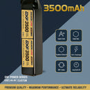DXF Lipo Battery 12S 44.4V 3500mAh 150C GoldSeries Graphene Softcase with EC5 / T / TRX / XT60 / XT90 / XT150 / Q8s Plug for RC 1/8 1/10 Buggy Truck Car Off-Road Drone