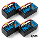 DXF SEMI-SOLID 12S 44.4V 25000mAh 10C Soft Case LiPo Battery with 8AWG Wire for Toy Cars, Boats, UAVs & Drones (1-6 Pack)