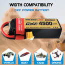 (CN)DXF 5S Lipo Battery 18.5V 150C 4500mAh Soft Case Battery with EC5 XT90 Connector for Car Truck Tank RC Buggy Truggy Racing Hobby