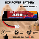 DXF 450mAh 4S 80C 14.8V Lipo Battery Pack for FPV LiPo Battery
