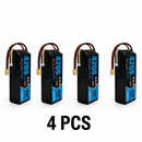 DXF 4S 14.8V 4200mAh 100C Graphene Soft Case LiPo Battery with XT60 Plug for Drones, Airplanes, Boats & RC Cars (2, 4, 6 Pack Available)