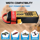 DXF Lipo Battery 5S HV 19.0V 10000mAh 150C GoldSeries Graphene Softcase with EC5 / T / TRX / XT60 / XT90 / XT150 / Q8s Plug for RC 1/8 1/10 Buggy Truck Car Off-Road Drone